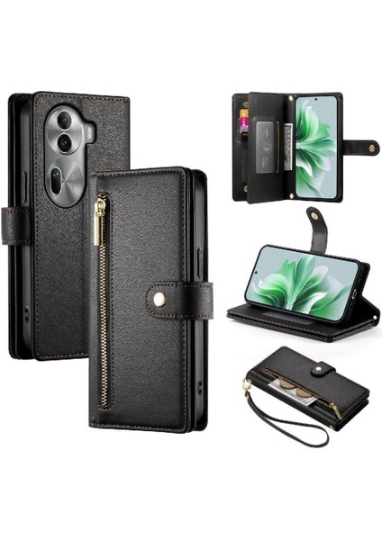 Oppo Oppo 11 Pro 5g Cüzdan Bölmesi Kickstand Kart Yuvaları Için Flip Case (Yurt Dışından)