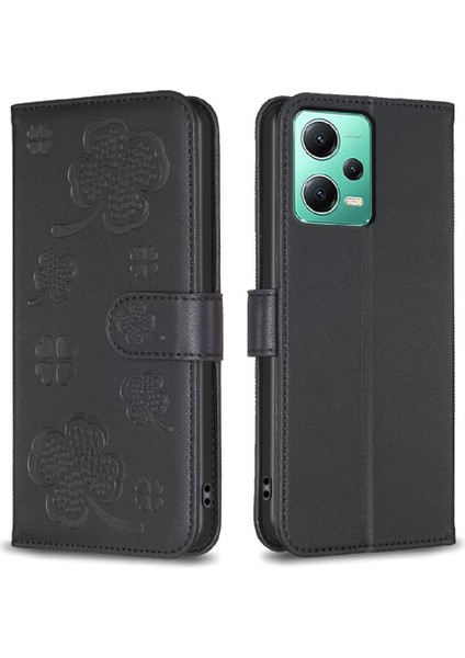 Xiaomi Poco X5 Yonca Çiçek Çok Renkli Kart Yuvaları Tutucu Için Flip Case (Yurt Dışından)