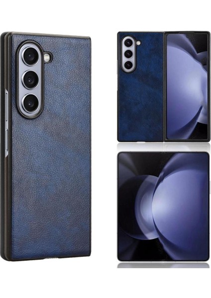 Samsung Galaxy Z Retro 6 Retro Uyumluluk Lychee Desen Için Retro Kılıf (Yurt Dışından)