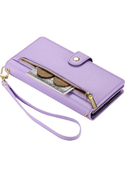 Oppo Oppo 10 5g/10 Pro 5g Bilek Kayışı Çok Fonksiyonlu Kart Için Flip Case (Yurt Dışından)