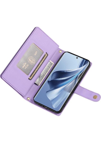 Oppo Oppo 10 5g/10 Pro 5g Bilek Kayışı Çok Fonksiyonlu Kart Için Flip Case (Yurt Dışından)
