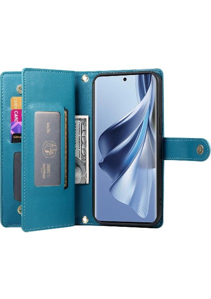 Oppo Oppo 10 5g/10 Pro 5g Bilek Kayışı Çok Fonksiyonlu Kart Için Flip Case (Yurt Dışından)