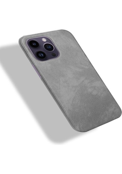 IPhone 14 Için Retro Durumda Pro Max Retro Lychee Desen Anti Scratch Kapak (Yurt Dışından)