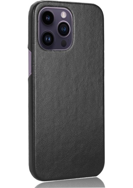 IPhone 14 Için Retro Durumda Pro Max Retro Lychee Desen Anti Scratch Kapak (Yurt Dışından)