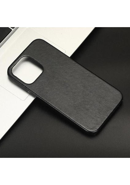 IPhone 14 Için Retro Durumda Pro Max Retro Lychee Desen Anti Scratch Kapak (Yurt Dışından)
