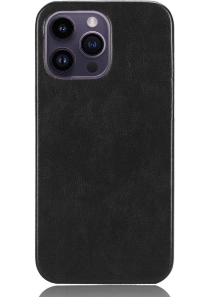 IPhone 14 Için Retro Durumda Pro Max Retro Lychee Desen Anti Scratch Kapak (Yurt Dışından)