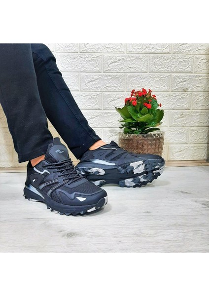 29725 Siyah Kaymaz Memoryfoam Günlük Spor Ayakkabı