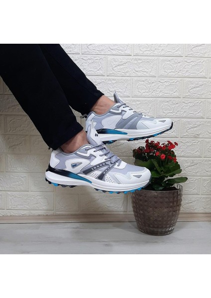 29725 Beyaz Gri Anatomik Iç Taban Erkek Spor Ayakkabı modelleri