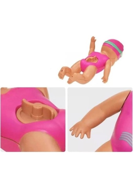 Kartela Küvette Havuzda Kendiliğinden Yüzen Kurmalı Swimming Baby Yüzen Bebek 15 cm indirimleri