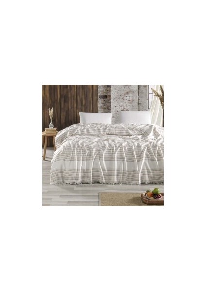 Bambu Bej Çift Kişilik Pike 240X260