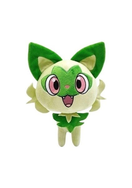 Takara Tomy Pokemon Yeni Sprigatito Peluş Yeşil Yeni Yaprak Kedi Peluş Oyuncak Oyunu Pokemon Çevresel Bebek (Yurt Dışından)