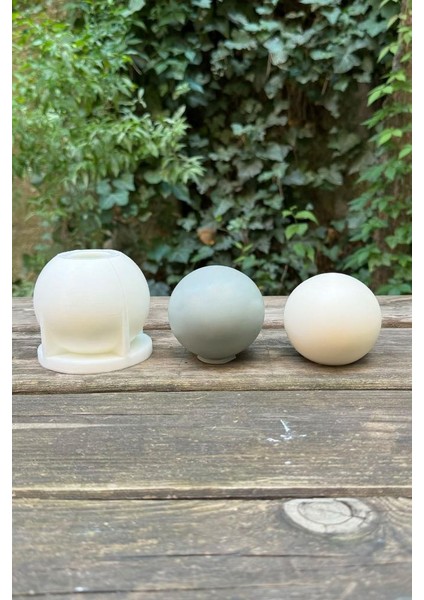 Küre 7cm Çap Silikon Mum Kalıbı