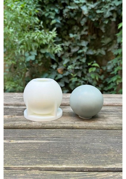 Küre 7cm Çap Silikon Mum Kalıbı
