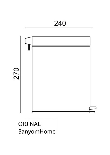 70-141 Paslanmaz Çelik 5 Litre Pedallı Banyo Çöp Kovası Fuşya fiyatları