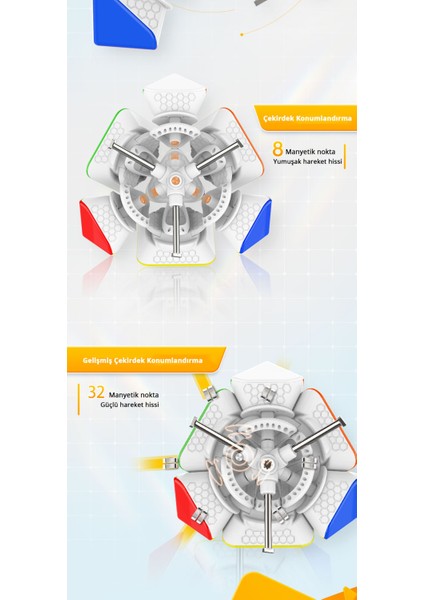 Skewb Standard 8 Mıknatıs Hız Küpü GES Pro 90° Köşe Kesme TR Resmi Satıcısı indirimleri