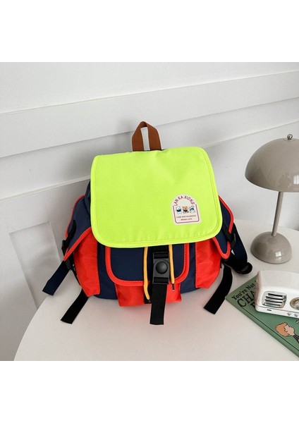 Anaokulu Okul Çantası, Çocuk Sırt Çantası, Kontrast Renk, Büyük Kapasiteli, Ilkokul Öğrencisi Seyahat Japon Sırt Çantası (Yurt Dışından)