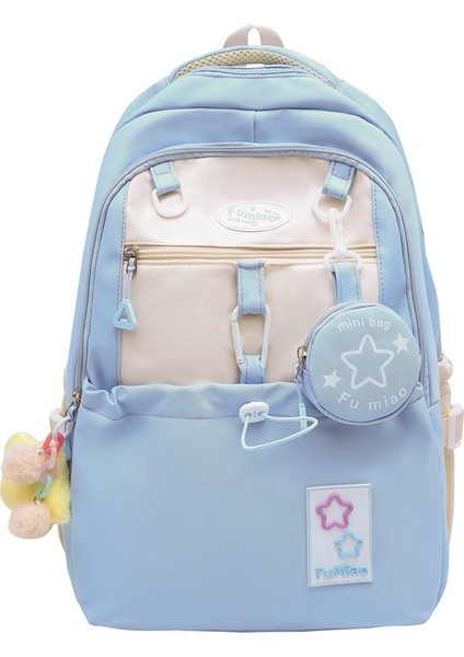 Sırt Çantası Okul Çantası Kadın Yıldız Ortaokul Kız Lise Öğrencisi Büyük Kapasiteli Yüksek Değerli Sırt Çantası (Yurt Dışından)