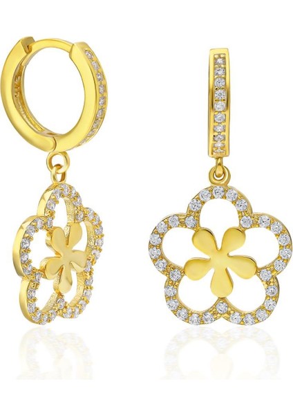 Beş Yapraklı Şans Küpe