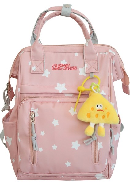 Okul Çantası Kadın Küçük Taze Sırt Çantası Rahat Büyük Kapasiteli Moda Ortaokul ve Lise Üniversite Öğrencisi Sırt Çantası (Yurt Dışından)