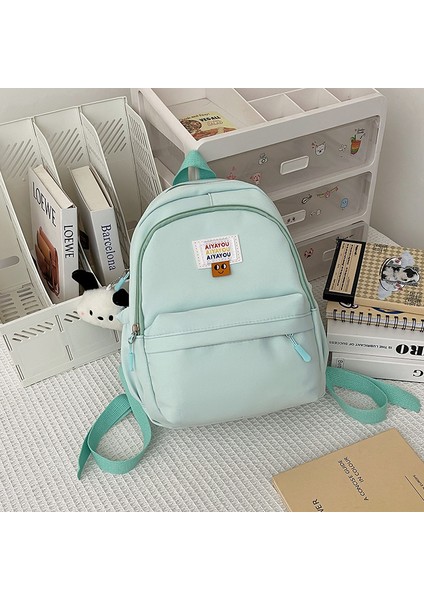 Naylon Okul Çantası, Gündelik Sırt Çantası, Hafif Kızın Çok Yönlü Küçük Mini Sırt Çantası, Basit Sırt Çantası (Yurt Dışından)