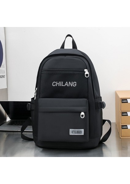 Ortaokul ve Lise Öğrencileri Için Büyük Kapasiteli Sırt Çantası, Basit ve Şık Sırt Çantası (Yurt Dışından)