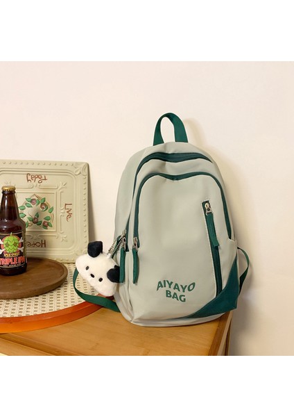 Naylon Sırt Çantası Rahat Sırt Çantası Kızlar Hafif, Basit, Çok Yönlü, Büyük Kapasiteli, Yüksek Değerli Okul Çantası (Yurt Dışından)