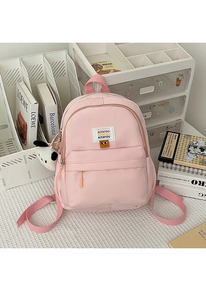 Naylon Okul Çantası, Gündelik Sırt Çantası, Hafif Kızın Çok Yönlü Küçük Mini Sırt Çantası, Basit Sırt Çantası (Yurt Dışından)