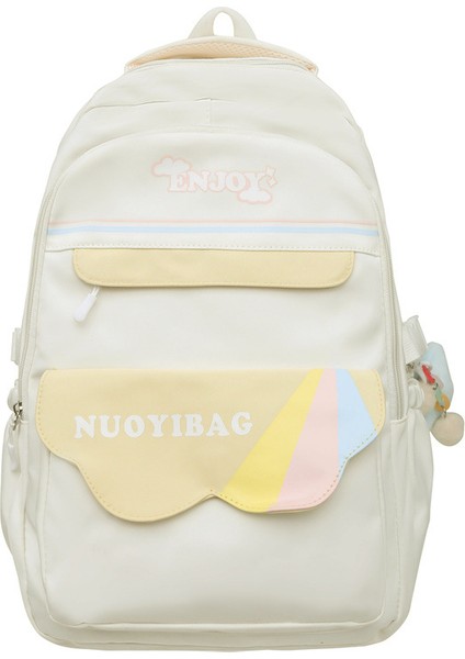 Lise Öğrencileri Için Sırt Çantası, Ortaokul Öğrencileri Için Okul Çantası, Kızlar Için Hafif, Yük Azaltıcı, Gösterişli, Kontrast Renkli Sırt Çantası (Yurt Dışından)