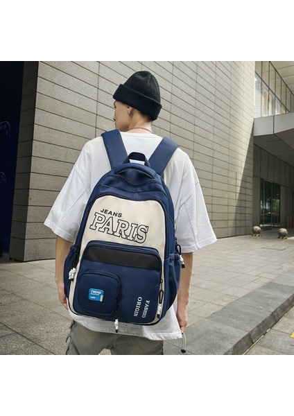 Ortaokul Öğrencileri Için Büyük Kapasiteli Sırt Çantası, Okul Çantası, Üniversite Öğrencisi Gündelik Sırt Çantası, Gezi Seyahat Çantası (Yurt Dışından)