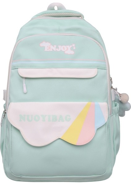 Lise Öğrencileri Için Sırt Çantası, Ortaokul Öğrencileri Için Okul Çantası, Kızlar Için Hafif, Yük Azaltıcı, Gösterişli, Kontrast Renkli Sırt Çantası (Yurt Dışından)