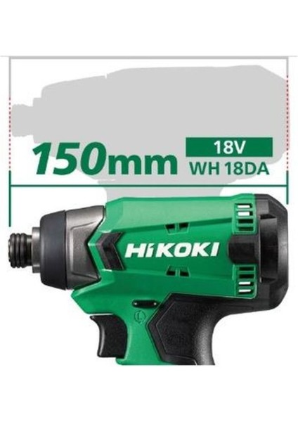 18 Volt Hikoki WH18DA 18V/5AH. 140NM Kömürsüz Şarjlı Darbeli Torklu Vidalama 2 5.0 - 5.4 Ah Takım Ç fiyatları