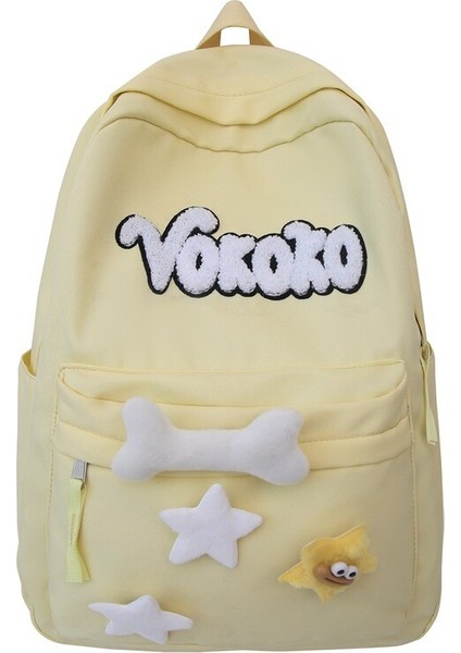 Niş Yıldız Okul Çantası Ortaokul Kız Lise Üniversite Öğrencisi Sırt Çantası (Yurt Dışından)