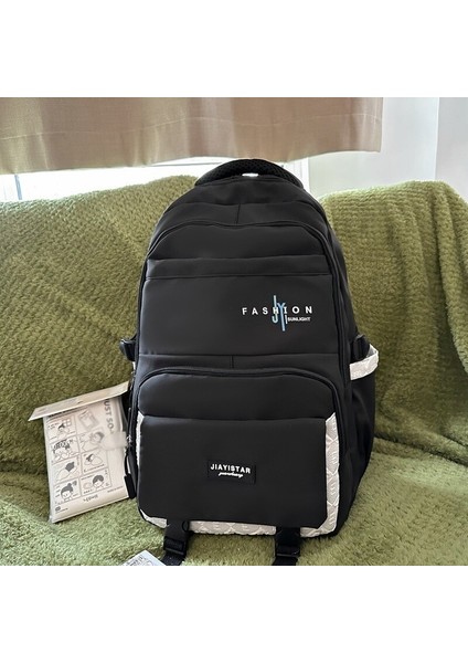 Ortaokul Öğrencisi Okul Çantası Kadın Çok Katmanlı Büyük Kapasiteli Lise Öğrencisi Basit Sırt Çantası Üniversite Öğrencisi Seyahat Çok Yönlü Sırt Çantası (Yurt Dışından)