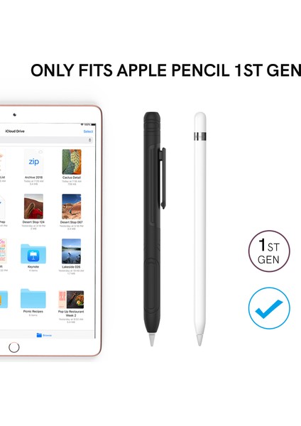 Forestl Digital Ahastyle PT141 Apple Pencil Için Silikon Kılıf 1. Nesil Stylus Kalem Kutusu Darbeye Dalı Koruyucu Kapak (Yurt Dışından)