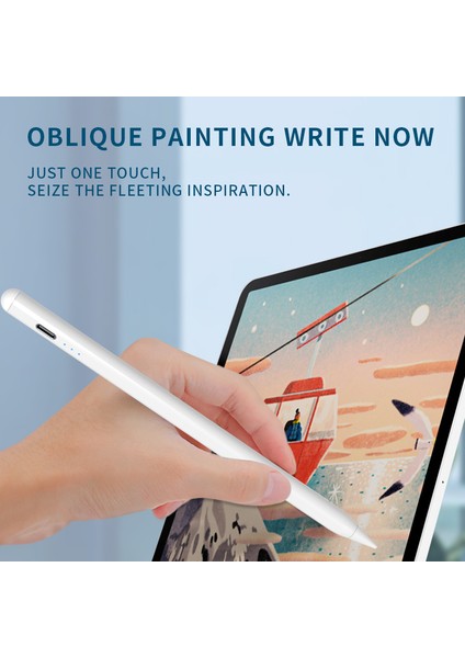 6WP Aktif Kapasitif Kalem Anti Yanlış Dokunmatik Bluetooth Stylus Pom Nib Kalem (Yurt Dışından)
