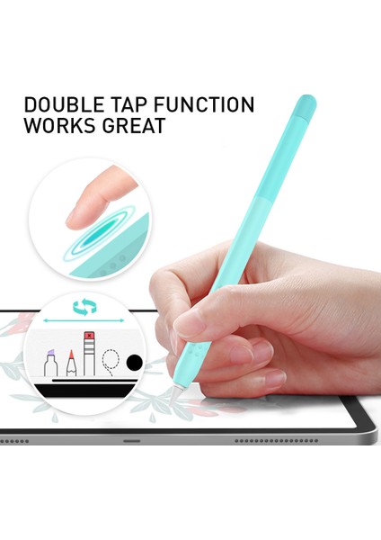 Ahastyle PT102-2 Apple Pencil Için Silikon Kılıf 2. Nesil (Yurt Dışından)