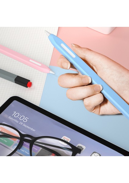 Apple Pencil 2. Nesil Stylus Pen Kapağı Için Toz Önleyici Silikon Kılıf (Yurt Dışından)