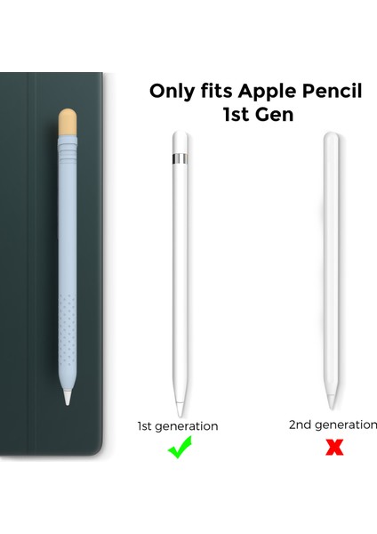 Ahastyle PT152 Apple Pencil Için Silikon Kılıf 1. Nesil Stylus Kalem Kutusu Çift Renkli Darbeye Dalı Kapak (Yurt Dışından) fiyatları