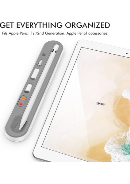 Ahastyle PT121 Apple Pencil Için Saklama Kutusu 1.2. Nesil Manyetik Stylus Kalem Koruyucu Kılıf (Yurt Dışından)