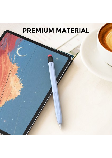 Ahastyle PT180-2 Apple Kalem 2nd Nesil Retro Silikon Koruyucu Kılıf Kapasitif Stylus Kalem Kapak (Yurt Dışından)