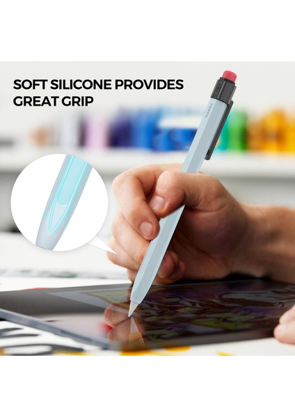 Ahastyle PT180-2-K Apple Pencil 2. Nesil Için Retro Silikon Kılıf Stylus Kalem Koruyucu Kapak (Yurt Dışından)