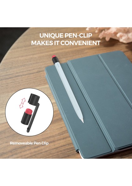 Ahastyle PT180-2-K Apple Pencil 2. Nesil Için Retro Silikon Kılıf Stylus Kalem Koruyucu Kapak (Yurt Dışından)