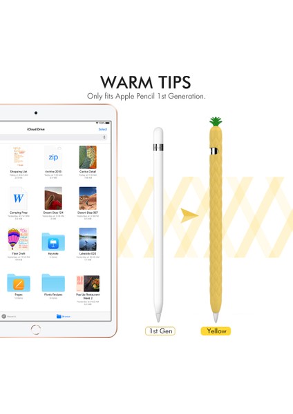Ahastyle PT106-1 Apple Pencil Için 1. Nesil Stylus Kalem Koruyucu Kılıf Dışından)