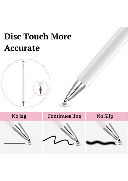 Yesıdo ST03 Yüksek Hassasiyetli Hassasiyet Disk Stylus Kapasitif Dokunmatik Ekran Kalemi Cep Telefonu Tablet Için (Yurt Dışından) fırsatları
