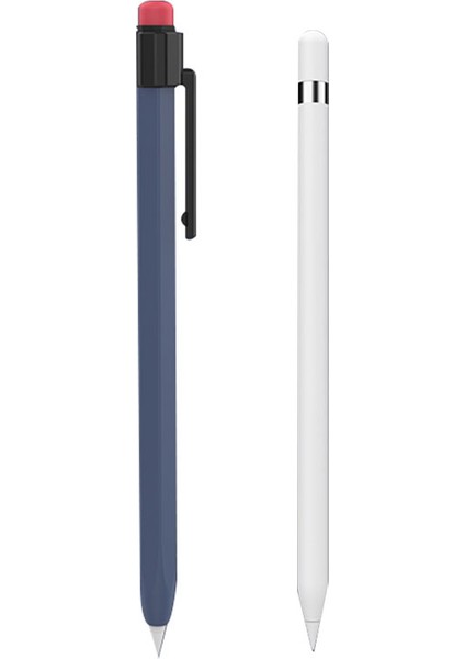 Ahastyle PT180-1-K Apple Pencil 1. Nesil Kol Stylus Kalem Retro Kılıf Silikon Koruyucu Kapak (Yurt Dışından)