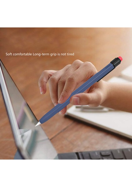 Ahastyle PT180-1-K Apple Pencil 1. Nesil Kol Stylus Kalem Retro Kılıf Silikon Koruyucu Kapak (Yurt Dışından)
