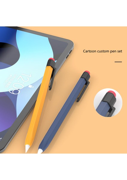 Ahastyle PT180-1-K Apple Pencil 1. Nesil Kol Stylus Kalem Retro Kılıf Silikon Koruyucu Kapak (Yurt Dışından)