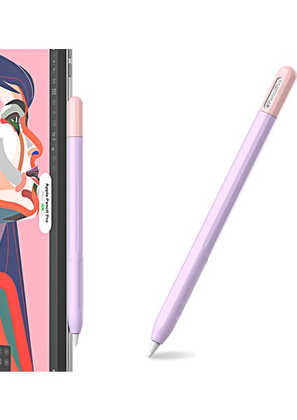 Apple Pencil Pro Için Silikon Kılıf Renk Ekleme Stylus Kalem Koruyucu Cilt Kapağı + (Yurt Dışından)