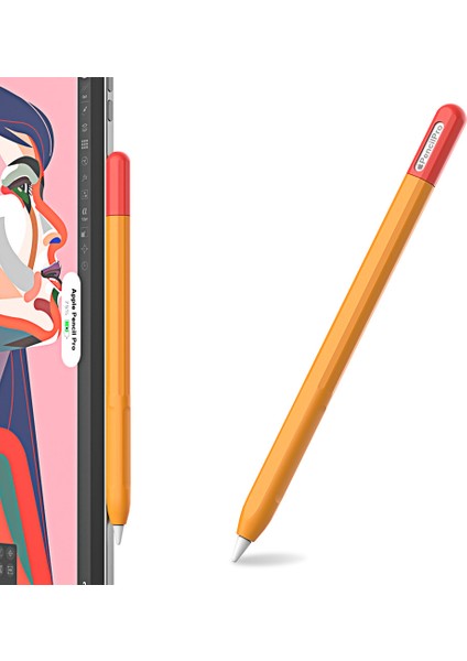 Apple Pencil Pro Için Silikon Kılıf Renk Ekleme Stylus Kalem Koruyucu Cilt Kapağı + (Yurt Dışından)