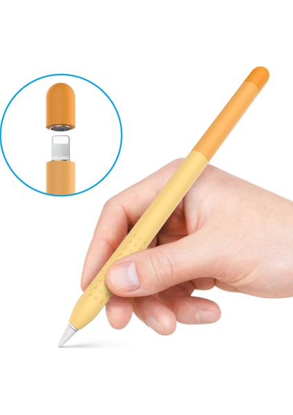Ahastyle PT102-1 Apple Pencil Için Silikon Kılıf 1. Nesil (Yurt Dışından)